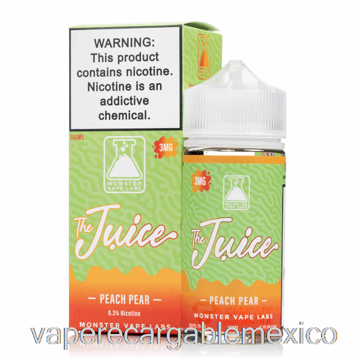 Vape Recargable Melocotón Pera - El Jugo - 100ml 6mg